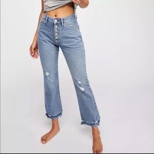 Free People We The Free Dylan Button Fly High Rise Jeans